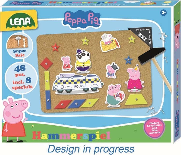 Produktbild: Hammerspiel Peppa Pig, Faltschachtel