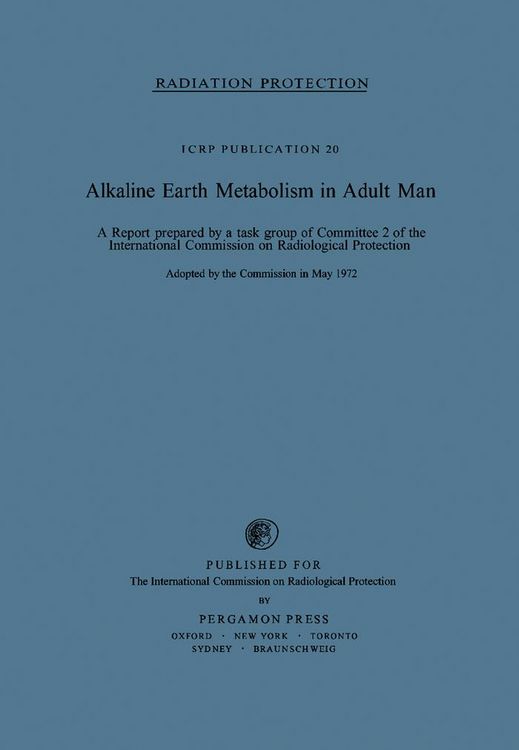 Produktbild: Alkaline Earth Metabolism in Adult Man