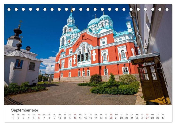 Produktbild: Russlands Norden 2026 (Tischkalender 2026 DIN A5 quer), CALVENDO Monatskalender