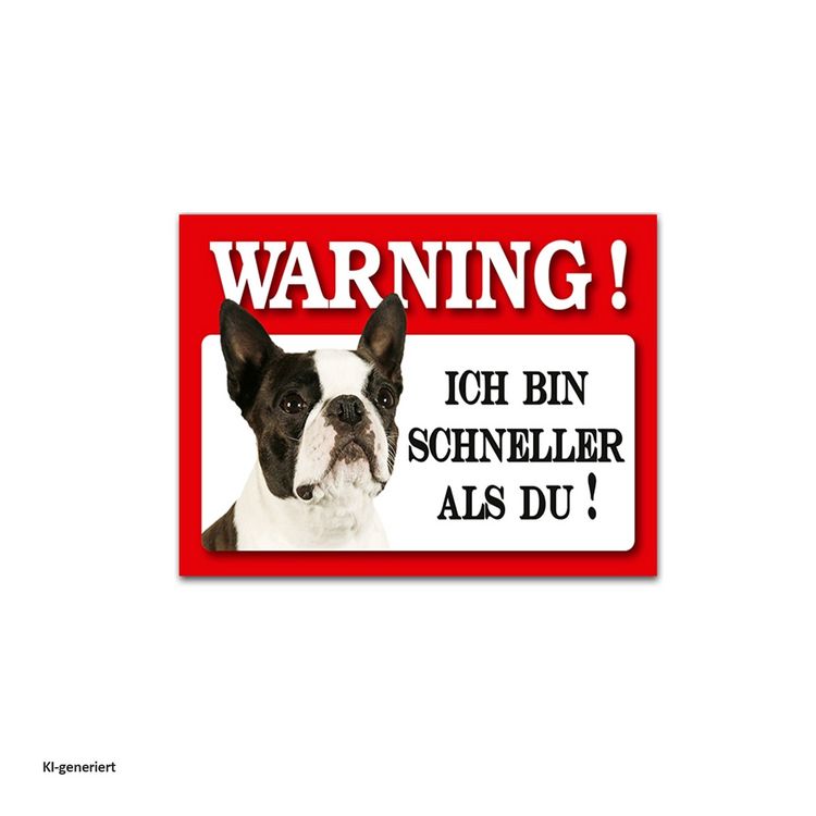 Produktbild: HTI-Living Blechschild Wachhund Franz&ouml;sische Bulldogge Blechschild Wachhund Franz&ouml;sische Bulldogge