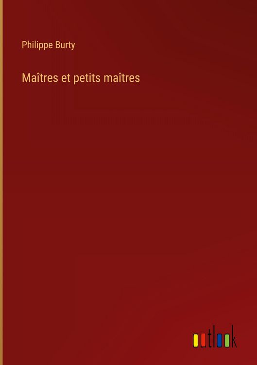 Produktbild: Ma&icirc;tres et petits ma&icirc;tres