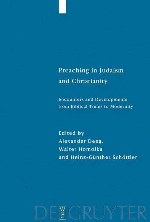 Produktbild: Preaching in Judaism and Christianity