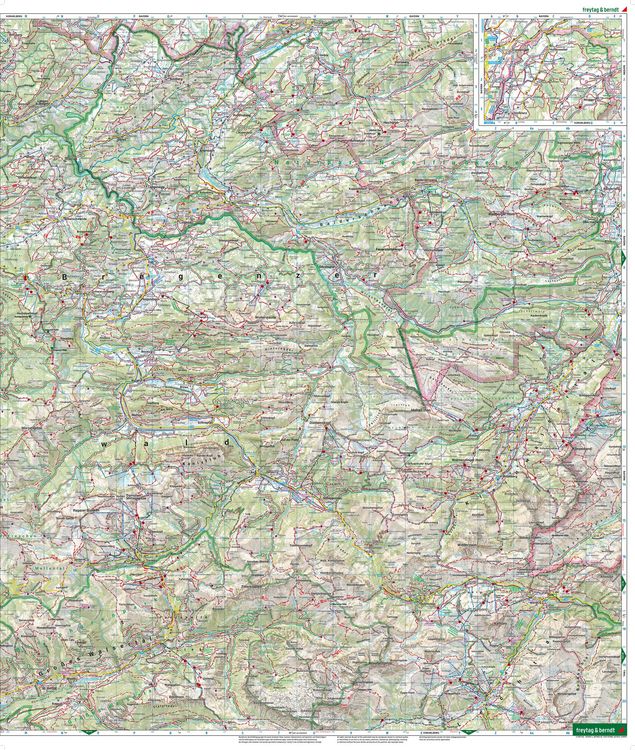 Produktbild: freytag & berndt Wanderkarte WK 364 Bregenzerwald 1:50.000