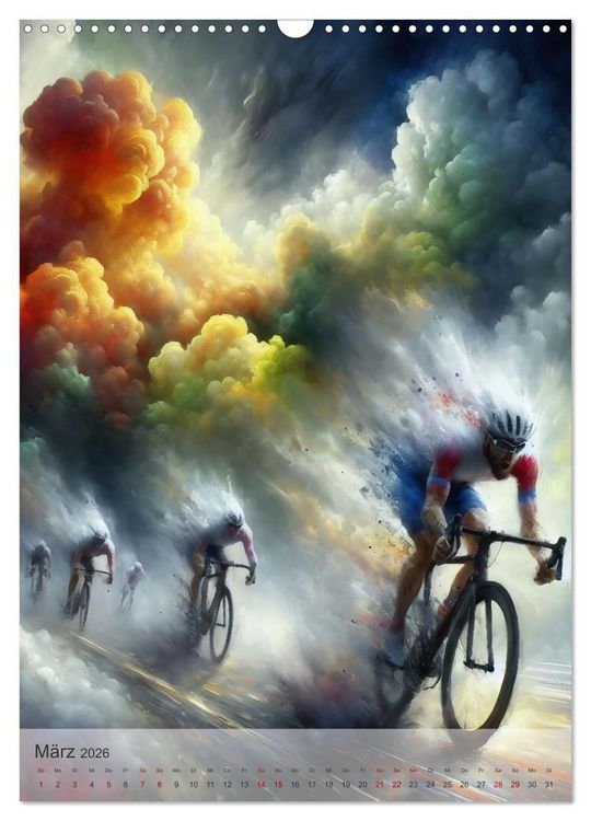Produktbild: NEVER STOP THE SPORT (Wandkalender 2026 DIN A3 hoch), CALVENDO Monatskalender