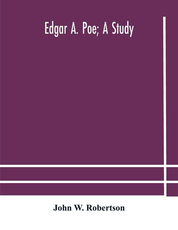 Produktbild: Edgar A. Poe; A Study