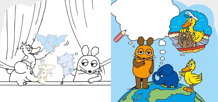 Produktbild: Die Maus &ndash; Stickern, Malen, Gestalten: Mit 250 Stickern.
