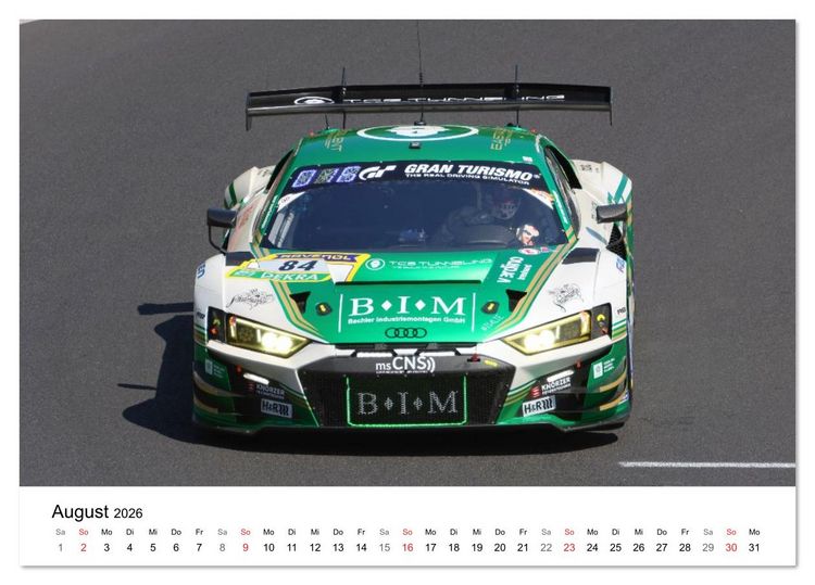 Produktbild: Die Vier Ringe im Motorsport (Tischkalender 2026 DIN A5 quer), CALVENDO Monatskalender