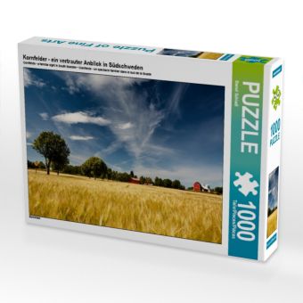 Produktbild: CALVENDO Puzzle Kornfelder - ein vertrauter Anblick in S&uuml;dschweden 1000 Teile Puzzle quer | 1000 Teile Lege-Gr&ouml;&szlig;e 64 &times; 48 cm Foto-Puzzle f&uuml;r gl&uuml;ckliche Stunden