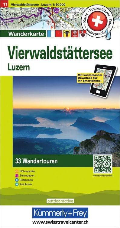 Produktbild: Hallwag Touren-Wanderkarte 11 Vierwaldst&auml;ttersee