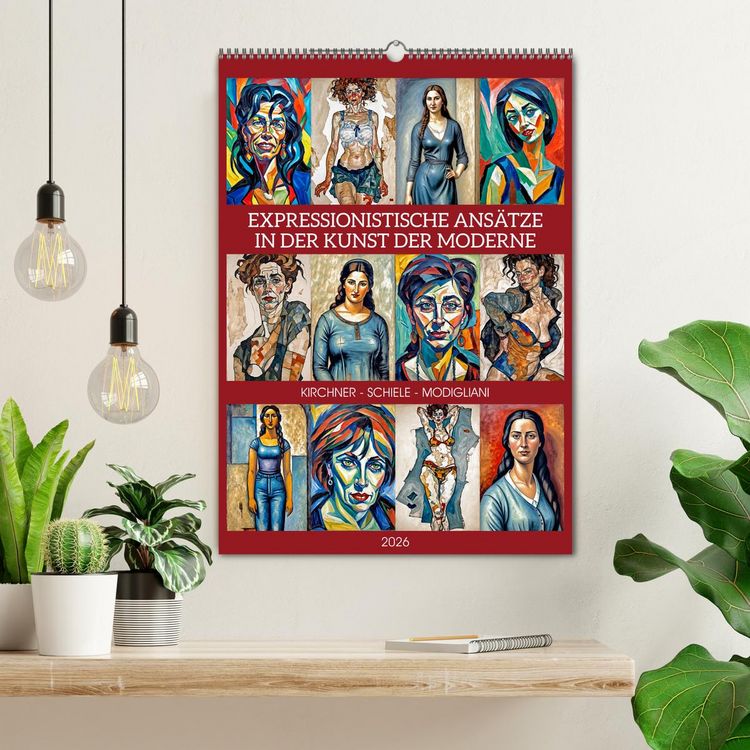 Produktbild: Expressionistische Ans&auml;tze in der Kunst der Moderne (Wandkalender 2026 DIN A2 hoch), CALVENDO Monatskalender