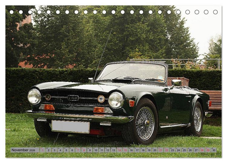 Produktbild: Oben ohne Oldtimer (Tischkalender 2026 DIN A5 quer), CALVENDO Monatskalender