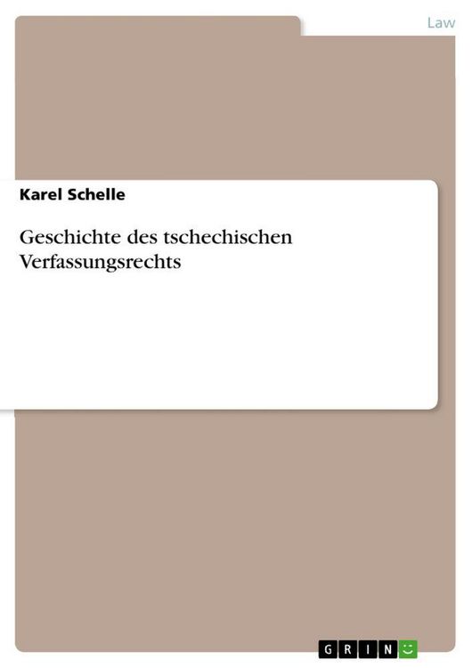 Produktbild: Geschichte des tschechischen Verfassungsrechts