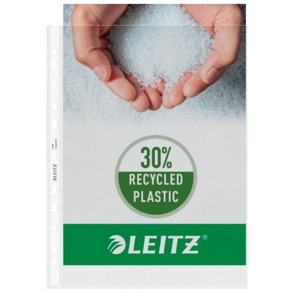 Produktbild: LEITZ Prospekth&uuml;llen Standard genarbt farblos DIN A4 25 St&uuml;ck