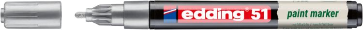 Produktbild: Edding 51 EcoLine 4-51-054 Lackmarker Silber 1 mm, 2mm