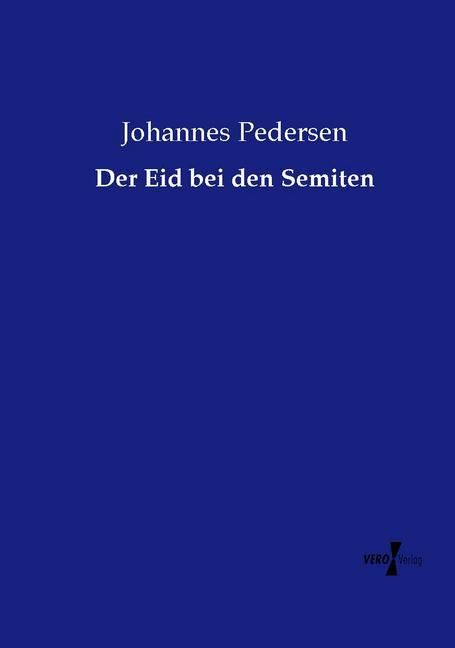 Produktbild: Der Eid bei den Semiten