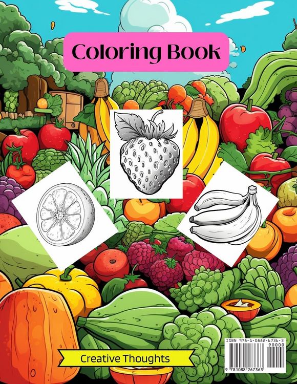 Produktbild: Vibrant Fruits Coloring Book