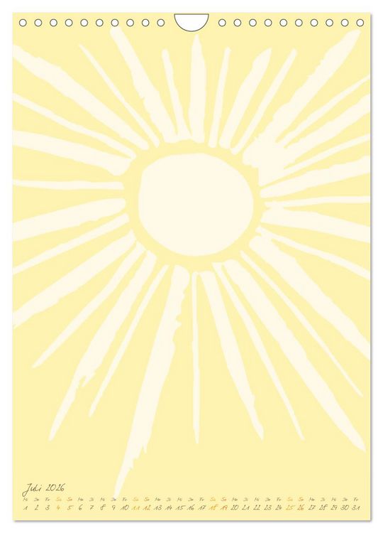 Produktbild: FOTOS & BASTELN - Always the Sun (Wandkalender 2026 DIN A4 hoch), CALVENDO Monatskalender