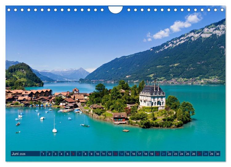 Produktbild: Berner Oberland - Ausflugsziele (Wandkalender 2026 DIN A4 quer), CALVENDO Monatskalender
