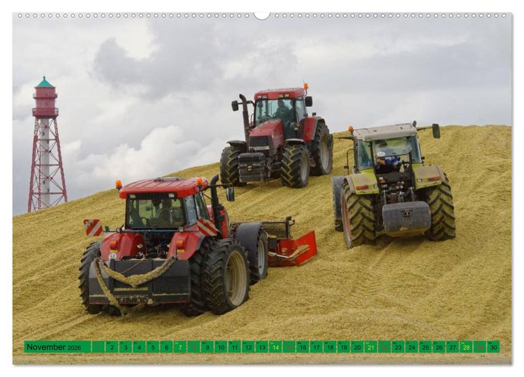 Produktbild: Landwirtschaft - Maschinen im Einsatz (hochwertiger Premium Wandkalender 2026 DIN A2 quer), Kunstdruck in Hochglanz