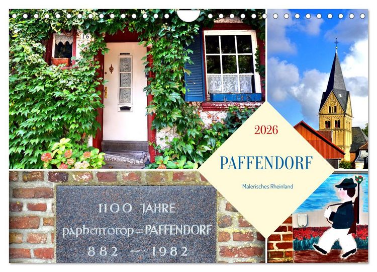 Produktbild: PAFFENDORF - Malerisches Rheinland (Wandkalender 2026 DIN A4 quer), CALVENDO Monatskalender