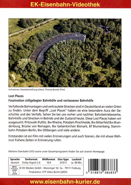 Produktbild: Lost Places - Faszination stillgelegter Strecken und Bahnh&ouml;fe