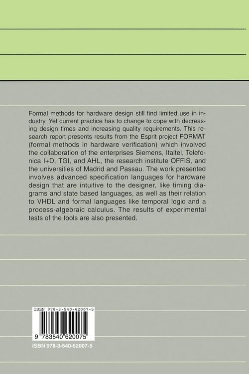 Produktbild: Practical Formal Methods for Hardware Design