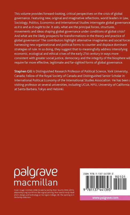Produktbild: Critical Perspectives on the Crisis of Global Governance