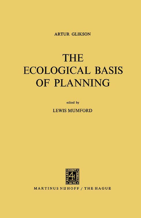 Produktbild: The Ecological Basis of Planning