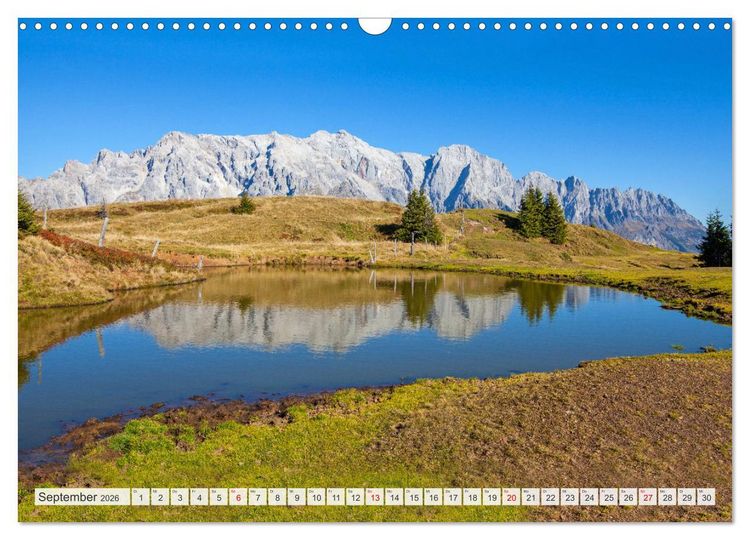 Produktbild: Sch&ouml;ne Gr&uuml;&szlig;e aus Dienten (Wandkalender 2026 DIN A3 quer), CALVENDO Monatskalender