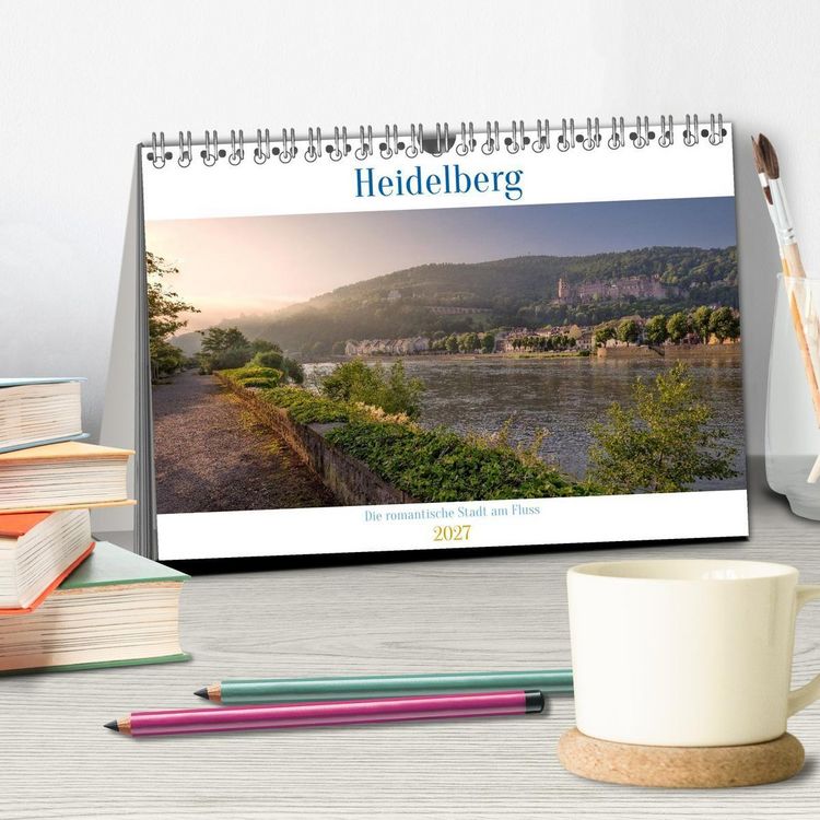 Produktbild: Heidelberg - Die romantische Stadt am Fluss (Tischkalender 2027 DIN A5 quer), CALVENDO Monatskalender