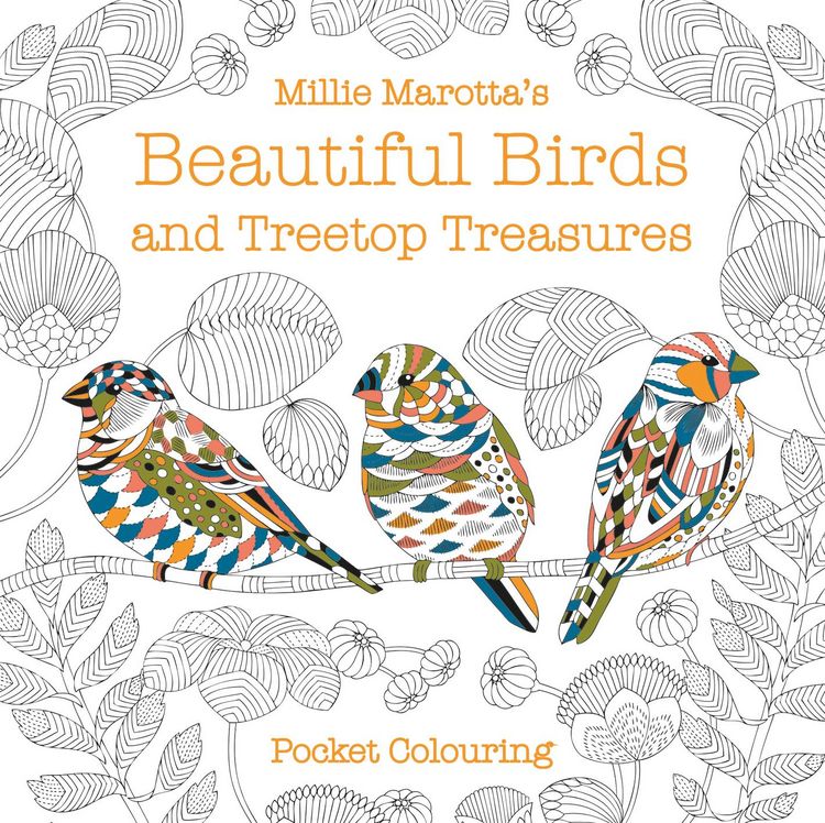 Produktbild: Millie Marotta's Beautiful Birds and Treetop Treasures Pocket Colouring