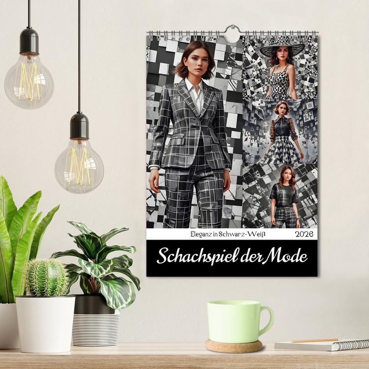 Produktbild: Schachspiel der Mode (Wandkalender 2026 DIN A4 hoch), CALVENDO Monatskalender