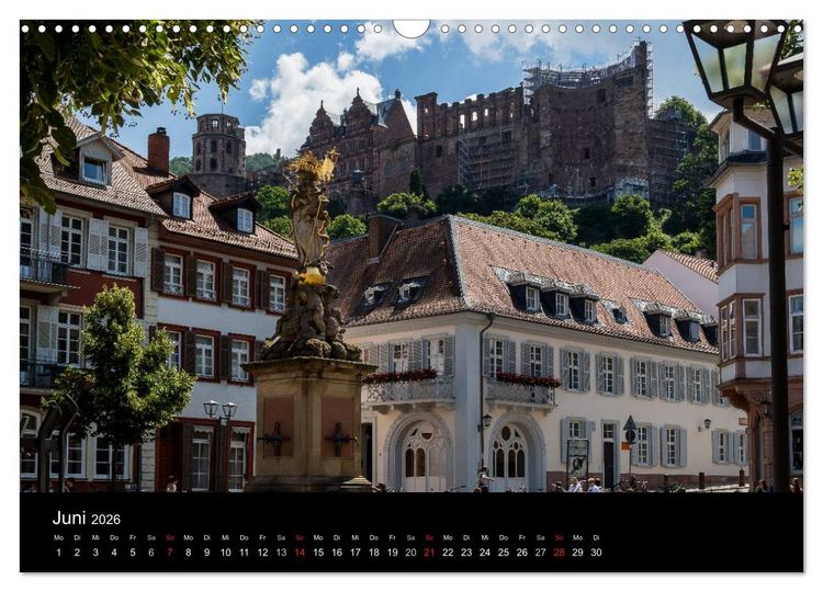Produktbild: Heidelberger Stadtansichten (Wandkalender 2026 DIN A3 quer), CALVENDO Monatskalender