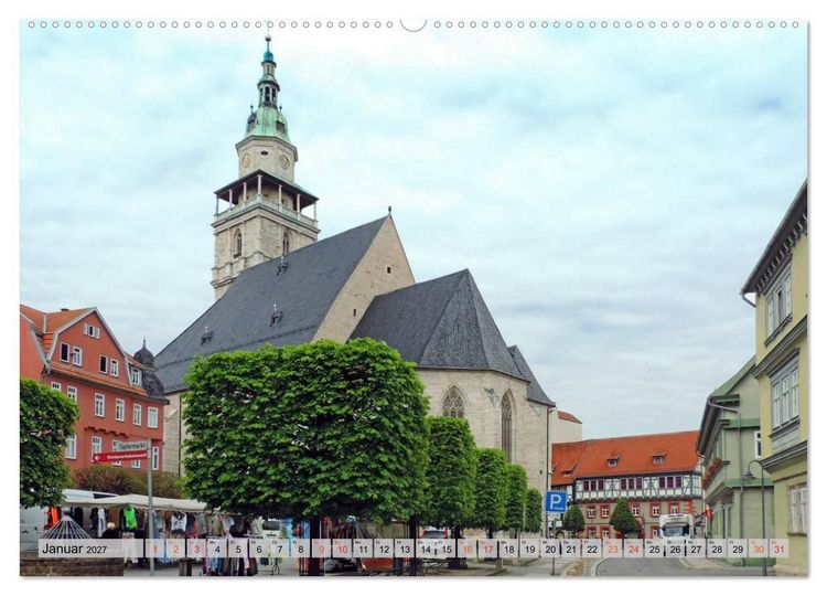 Produktbild: Bad Langensalza - Die Kur- und Gartenstadt (hochwertiger Premium Wandkalender 2027 DIN A2 quer), Kunstdruck in Hochglanz