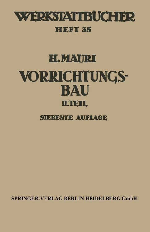 Produktbild: Der Vorrichtungsbau