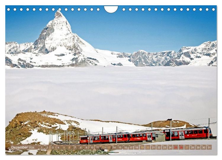 Produktbild: Im Zug durch Schweizer Berge (Wandkalender 2026 DIN A4 quer), CALVENDO Monatskalender