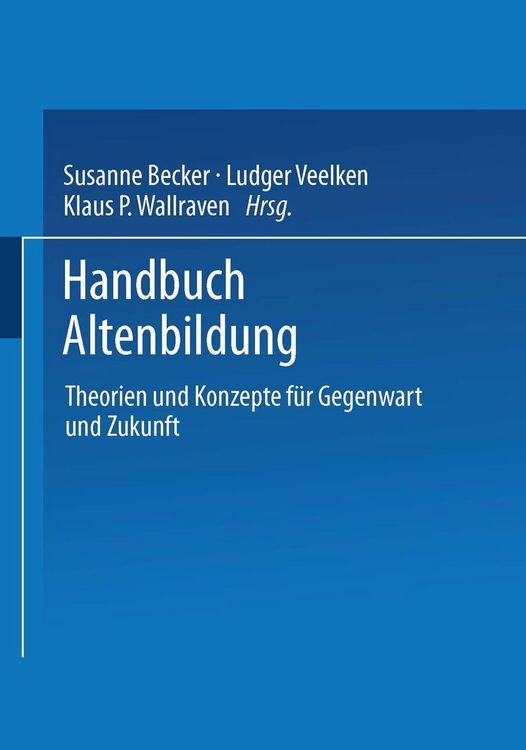 Produktbild: Handbuch Altenbildung