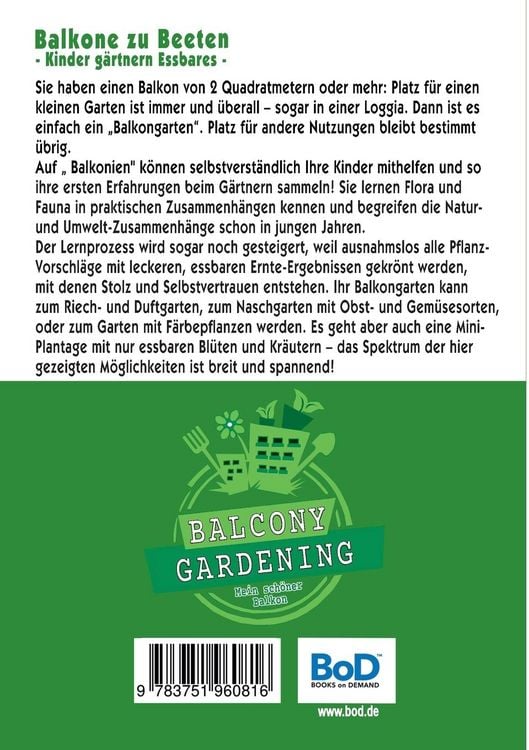Produktbild: Balkone zu Beeten