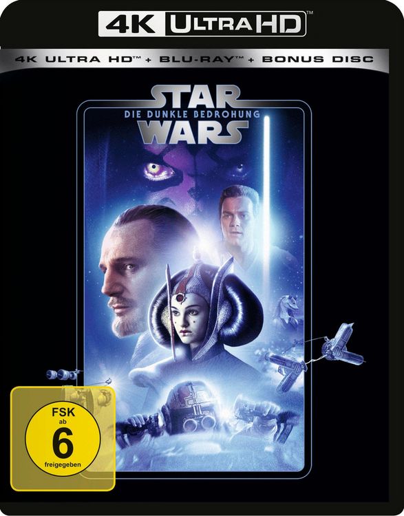 Produktbild: Star Wars Episode 1 - Dunkle Bedrohung (4K Ultra HD) (+ Blu-ray 2D) (+ Bonus-Blu-ray)