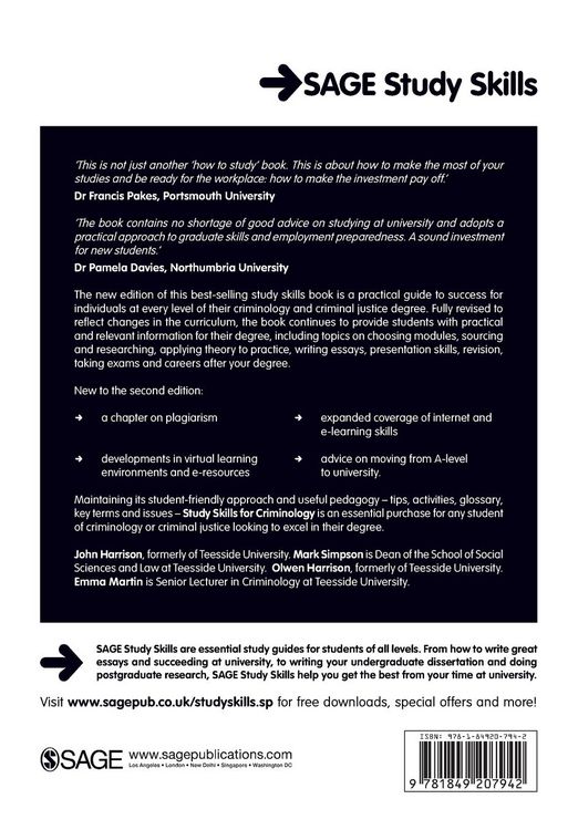 Produktbild: Study Skills for Criminology