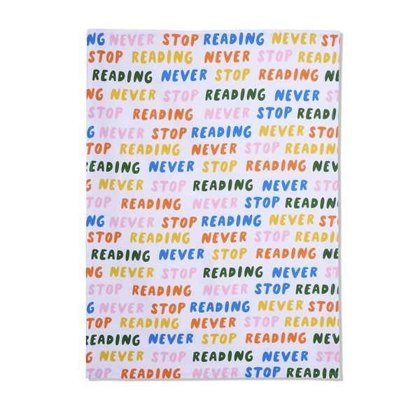 Produktbild: Geschirrtuch "Never stop reading"