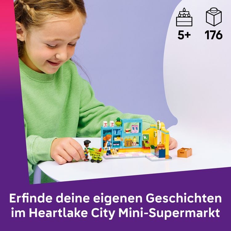 Produktbild: LEGO Friends 42680 Heartlake City Mini-Markt, Spielzeug mit Mini Puppen