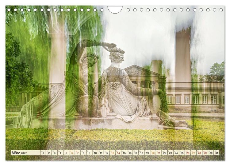 Produktbild: Experimentelle Fotografie - Schl&ouml;sser und Parks in Stuttgart (Wandkalender 2027 DIN A4 quer), CALVENDO Monatskalender