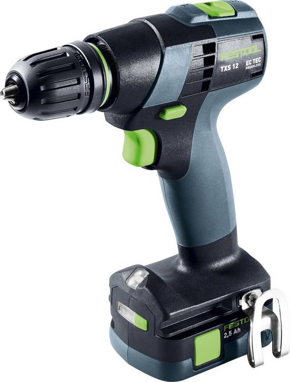 Produktbild: Festool TXS 12 2,5-Plus 576873 Akku-Bohrschrauber 10.8V 2.50Ah