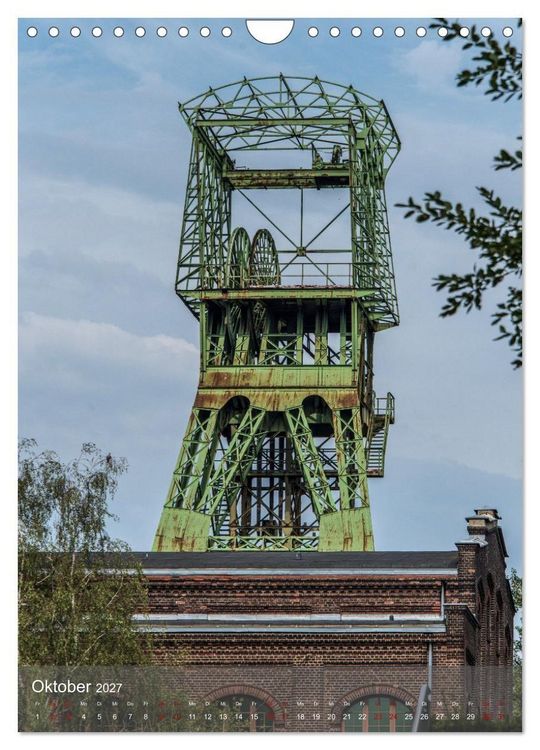 Produktbild: F&ouml;rdert&uuml;rme im Ruhrgebiet - Skulpturen der Vergangenheit (Wandkalender 2027 DIN A4 hoch), CALVENDO Monatskalender