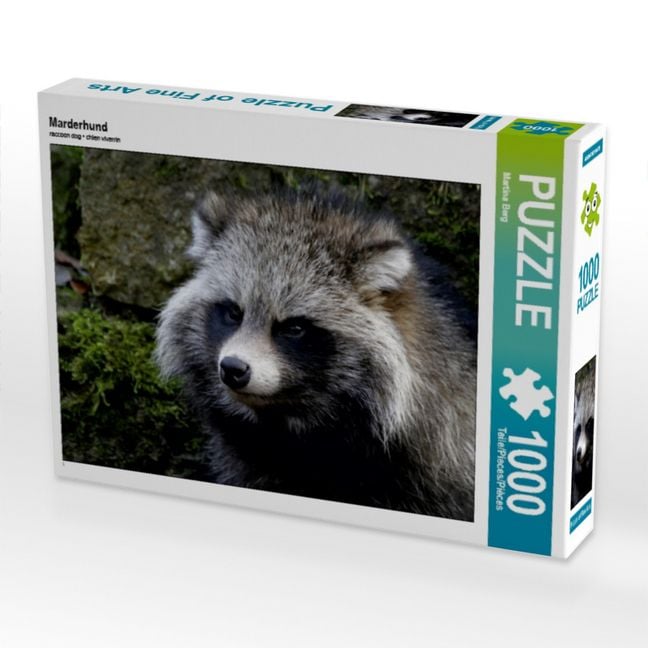 Produktbild: CALVENDO Puzzle Marderhund | 1000 Teile Lege-Gr&ouml;&szlig;e 64x48cm Foto-Puzzle f&uuml;r gl&uuml;ckliche Stunden