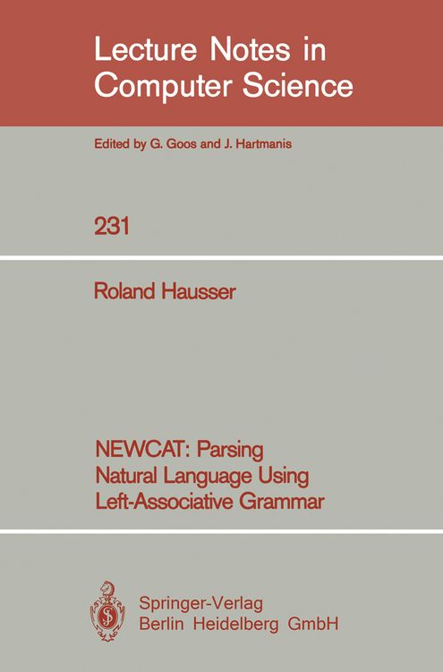 Produktbild: NEWCAT: Parsing Natural Language Using Left-Associative Grammar