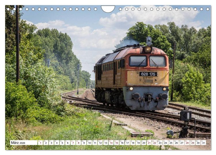 Produktbild: Eisenbahn in Ungarn (Wandkalender 2026 DIN A4 quer), CALVENDO Monatskalender