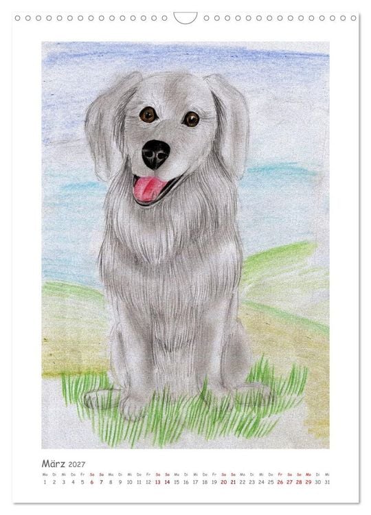 Produktbild: Die Sprache der Augen: Die Seele von Hund und Katze in handgemalten Portr&auml;ts (Wandkalender 2027 DIN A3 hoch), CALVENDO Monatskalender