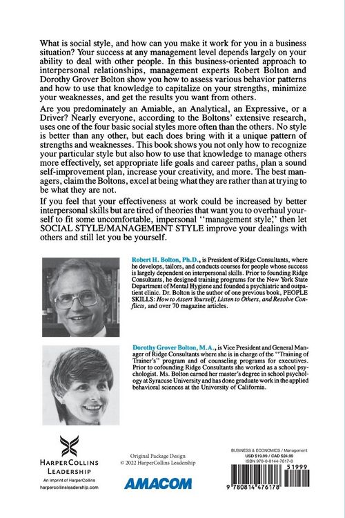 Produktbild: The Social Style/Management Style
